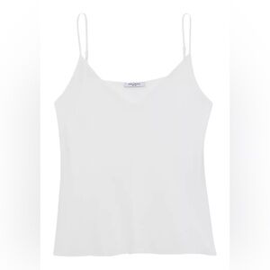 MM Lafleur White Camisole Never Worn Large Silk